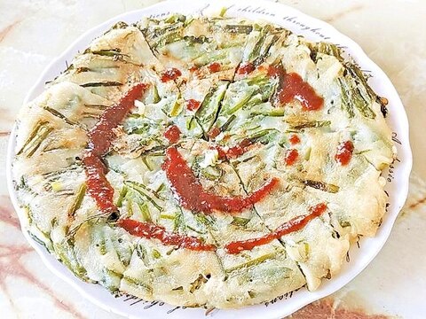 ニラの大量消費に!ニラのシンプルチヂミ♪